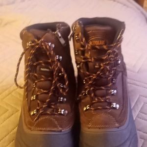 KODIAK THERMOLITE WATERPROOF BROWN LEATHER HIKING ANKLE MEN'S 13 BOOTS.
